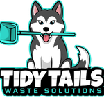 Tidy Tails Waste Solutions logo Atlanta GA pet waste removal and dog poop cleaning service